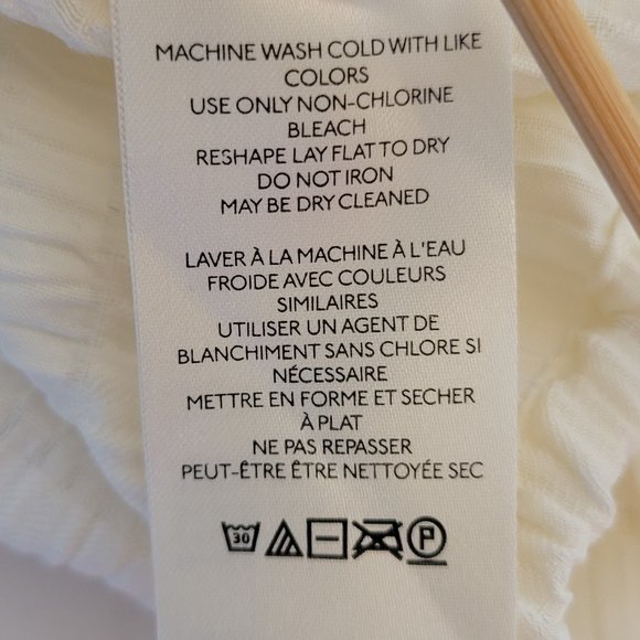 Free People Hailey Crop L/S Midriff Blouse Cream Size M NWT - Picture 10 of 12